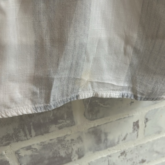 Style Rack Women’s Dress Stripes White Gray Racerback Mini Dress Size Small - Picture 4 of 6